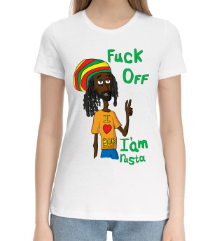 Хлопковая футболка для девочек Rasta