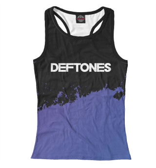 Женская майка-борцовка Deftones Purple Grunge