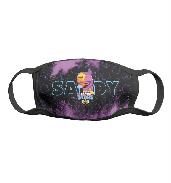Маска тканевая с изображением Brawl Stars Sandy / Сэнди цвета Белый