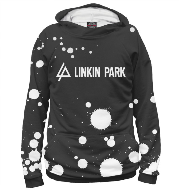 Женское худи с изображением Linkin Park / Линкин Парк цвета Белый