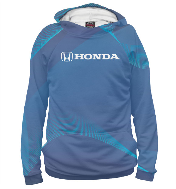 Женское худи с изображением Honda цвета Белый