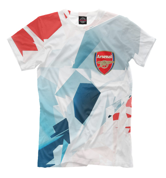 Мужская футболка с изображением Arsenal | Арсенал цвета Белый