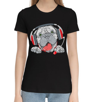 Женская хлопковая футболка Собаки