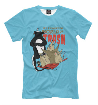 Мужская футболка World of trash