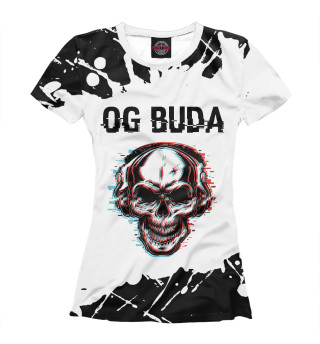 Женская футболка OG Buda + Череп