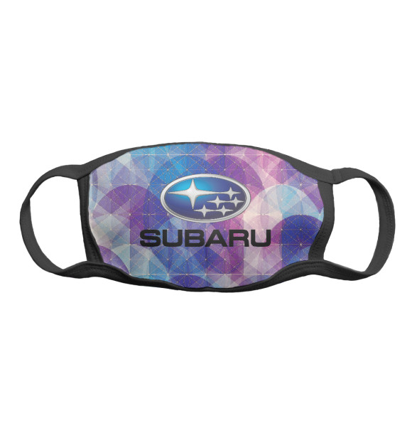 Маска тканевая с изображением Subaru | Субару цвета Белый