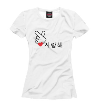 Женская футболка K-pop music