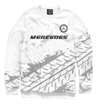 Свитшот для мальчиков Mercedes Speed Шины (белый фон)