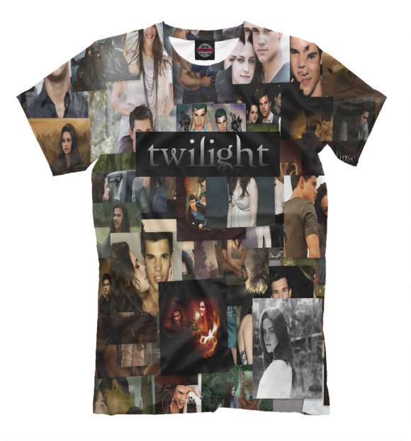 Мужская футболка с изображением Twilight | Сумерки цвета Белый