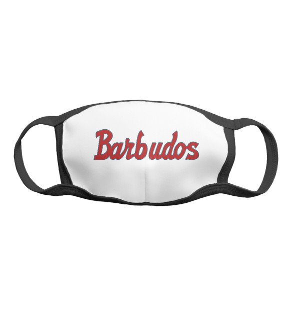 Маска тканевая с изображением Barbudos (Бородачи, Сьенфуэгос) цвета Белый