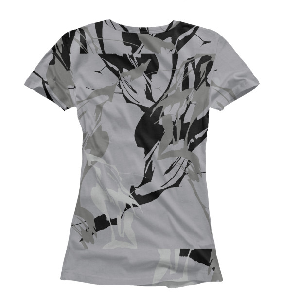 Женская футболка с изображением Графитовый дракон цвета Белый