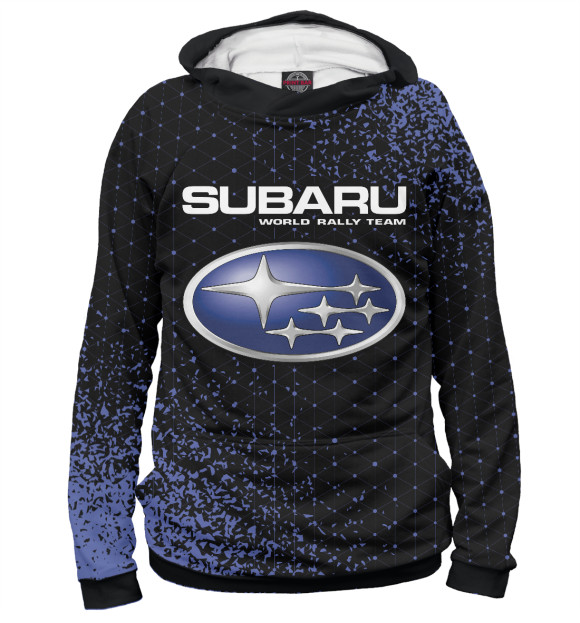 Худи для девочки с изображением Subaru Racing | Арт цвета Белый
