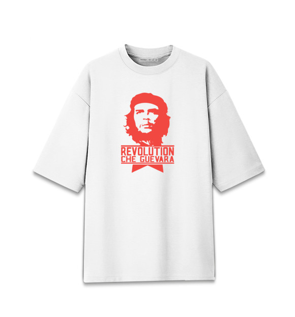 Женская футболка оверсайз с изображением Че Гевара цвета Белый