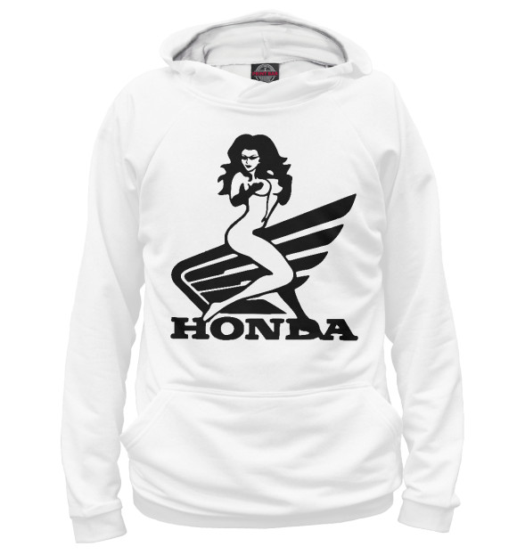 Худи для мальчика с изображением Honda цвета Белый