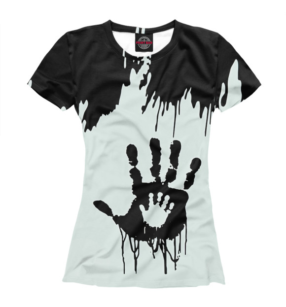 Женская футболка с изображением Death Stranding цвета Белый