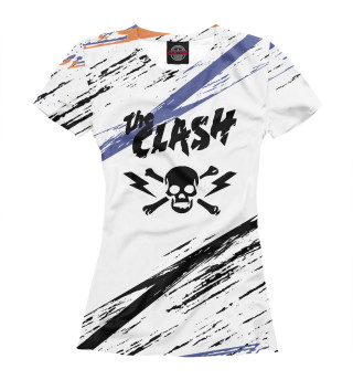 Женская футболка The clash (полосы)