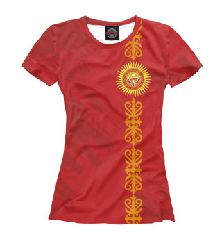 Женская футболка Киргизия