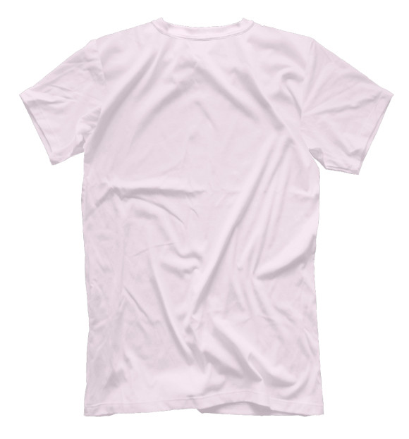 Мужская футболка с изображением Корейское сердечко цвета Белый