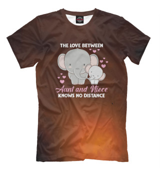 Мужская футболка Aunt and Love Elephant