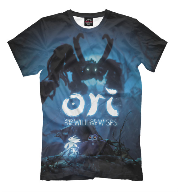 Мужская футболка с изображением Ori and the Will of the Wis цвета Белый