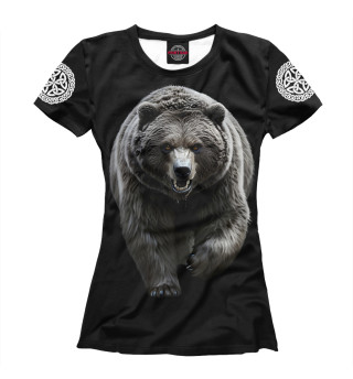 Женская футболка Медведь - грозное воплощение Велеса