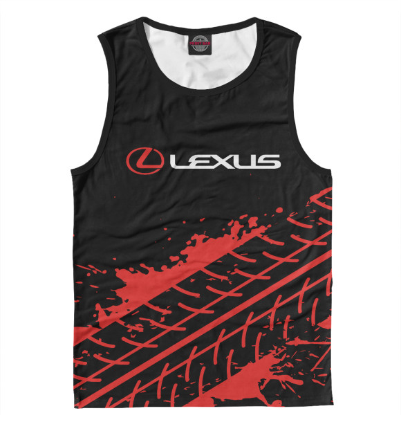 Майка для мальчика с изображением Lexus / Лексус цвета Белый