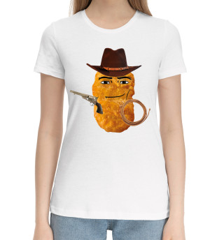 Женская хлопковая футболка Cowboy Nuggets