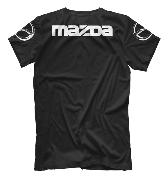 Мужская футболка с изображением Mazda цвета Белый