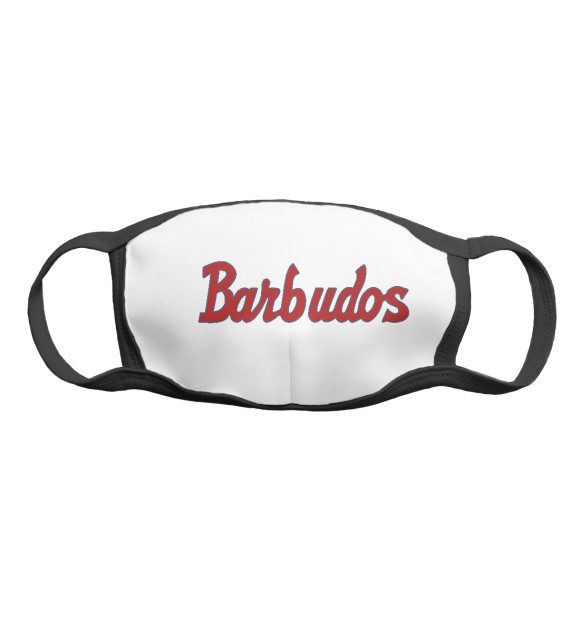 Маска тканевая с изображением Barbudos (Бородачи) цвета Белый