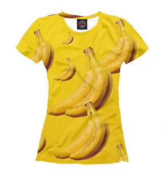 Футболка для девочек Бананы