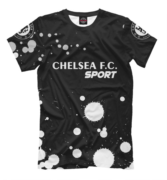 Футболка для мальчиков с изображением Челси | Sport - Краска цвета Белый