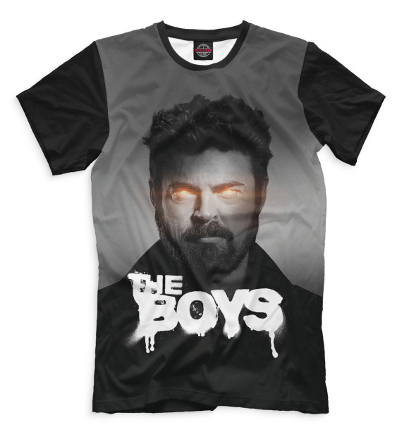 Мужская футболка с изображением The boys Butcher цвета Белый