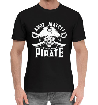 Мужская хлопковая футболка Пират