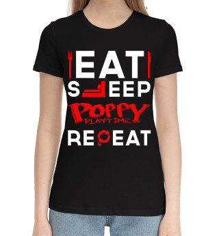 Хлопковая футболка для девочек Poppy Playtime Routine