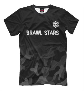 Мужская футболка Brawl Stars Glitch Black
