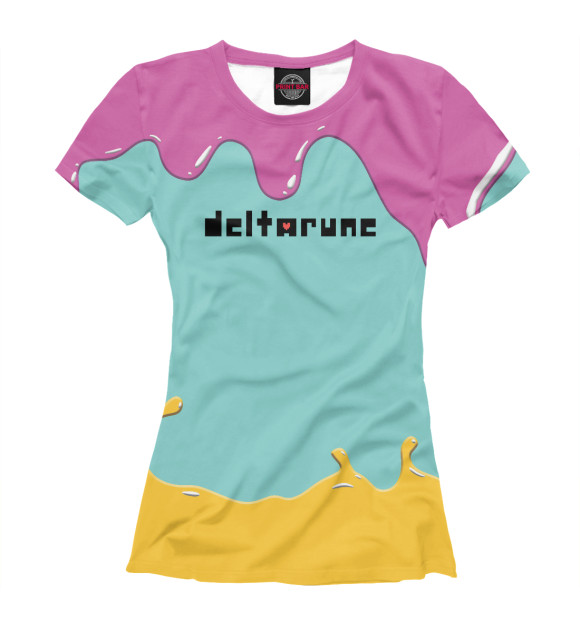 Женская футболка с изображением DELTARUNE цвета Белый