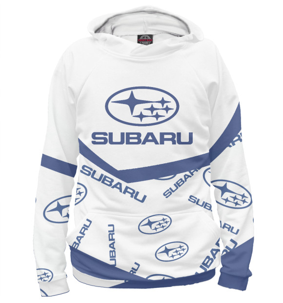Худи для мальчика с изображением Subaru цвета Белый