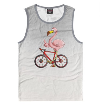 Майка для мальчика Flamingo Riding a Bicycle