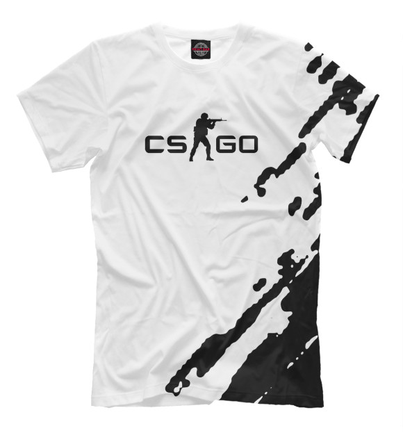Мужская футболка с изображением Counter-Strike цвета Белый