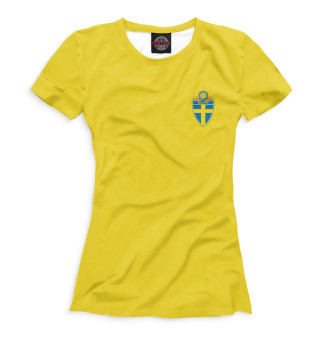 Женская футболка Сборная Швеции