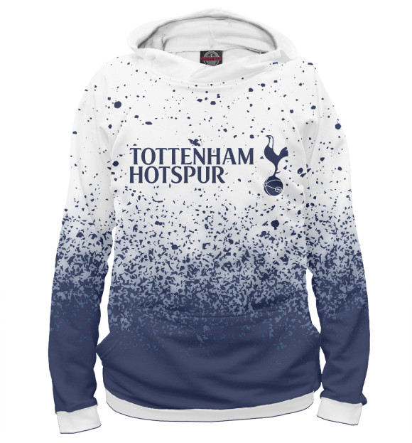 Женское худи с изображением Tottenham Hotspur цвета Белый