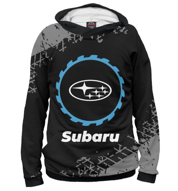 Худи для девочки с изображением Subaru в стиле Top Gear цвета Белый